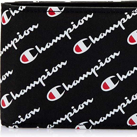 Men's Champion Wallet- Black and Red print